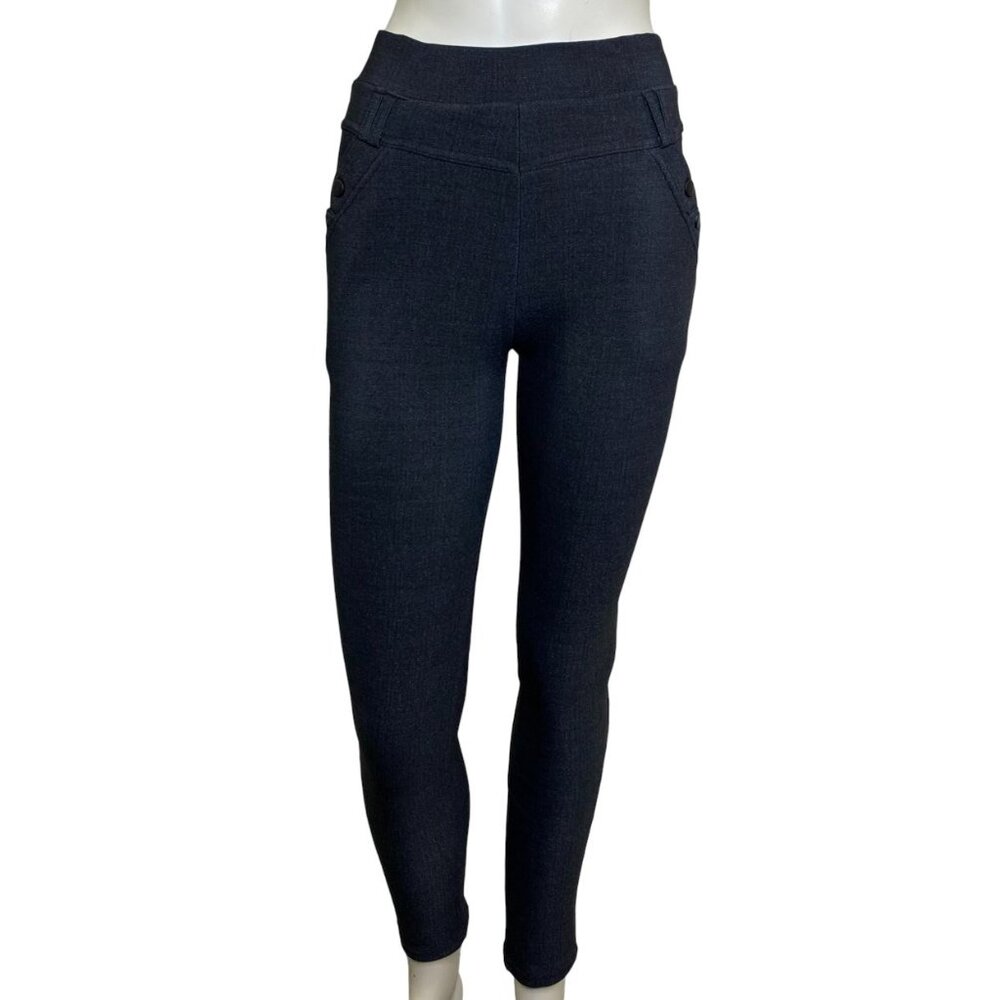 Yi Tong Jeggings Dark Denim Blue One Size Fits All NWT